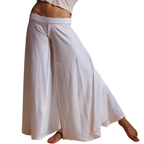 Kucoon Designs Low Waist Velvet Flare Pants - Picture 1 of 4